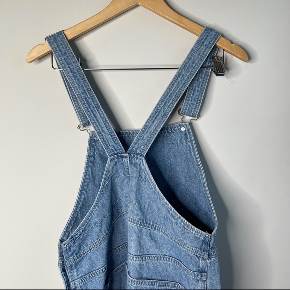 Free People torn up jumper‎ distressed denim skirt overall size 0 - Picture 9 of 10